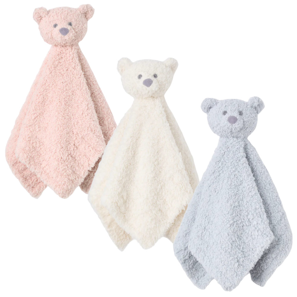 Elegant Baby Chenille Bear Security Blankie