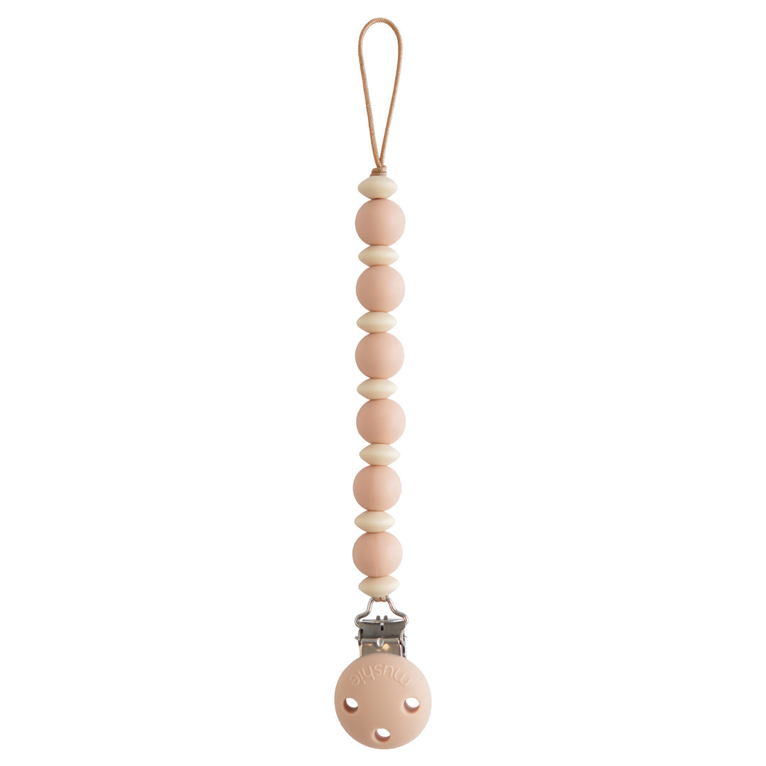 Mushie Silicone Luna Pacifier Clip