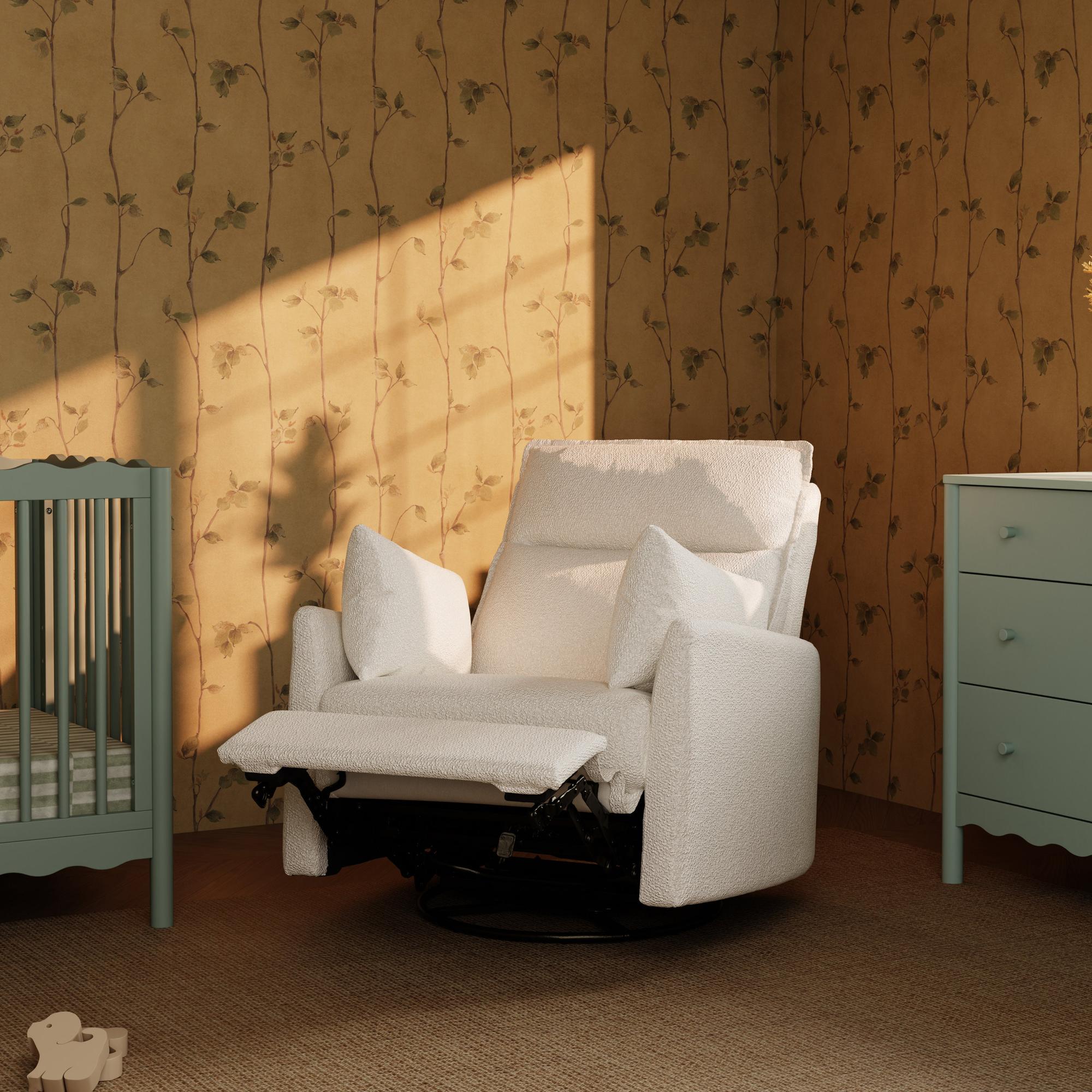 Babyletto Nori Extra Wide Electronic Recliner & Swivel Glider with USB port