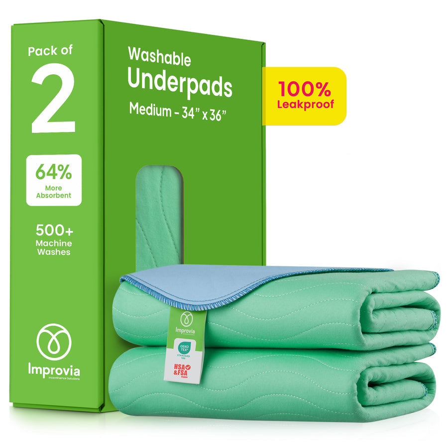 Improvia Washable Underpads Protection - 2 Pack