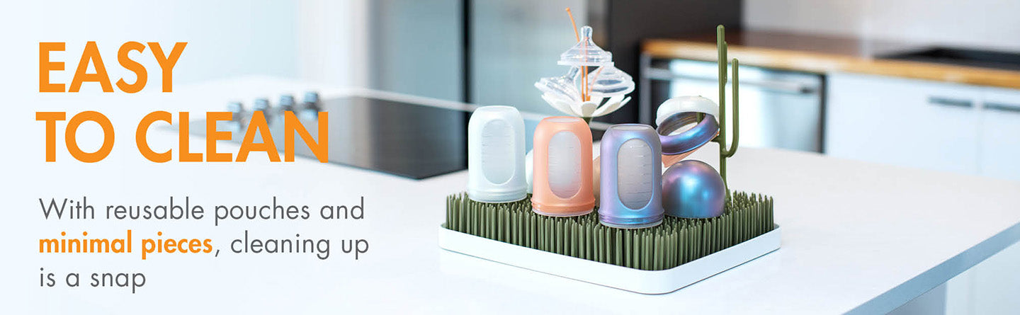 Boon NURSH Collapsible Silicone Pouch Bottle | 3-Pack