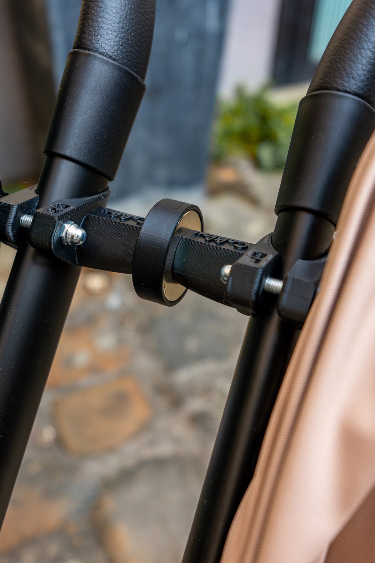 Magnetic Connectors for Attaching Two Single Strollers