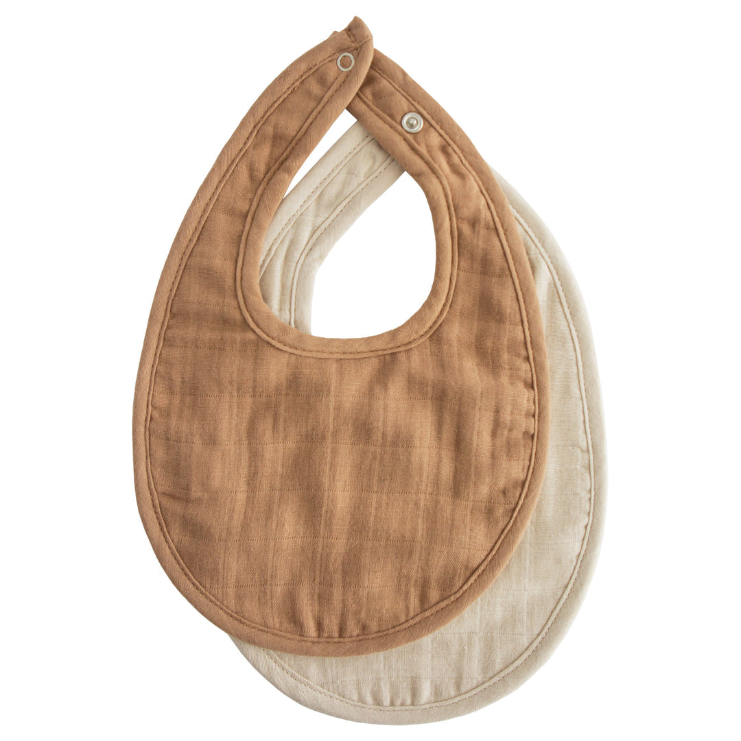 Mushie Muslin Baby Bib 2-Pack