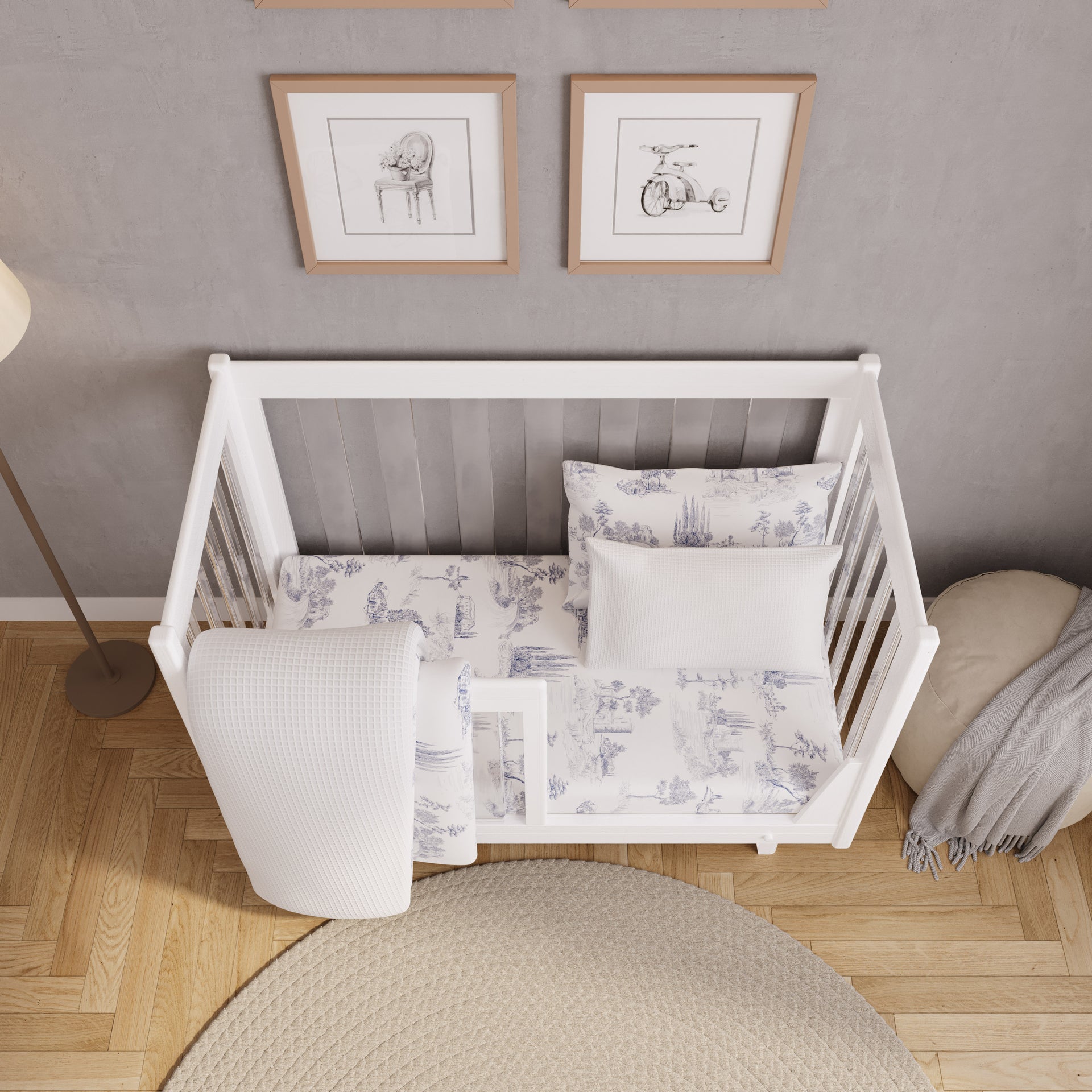 Silonna 5-Peice Baby Crib Set (52" x 28")