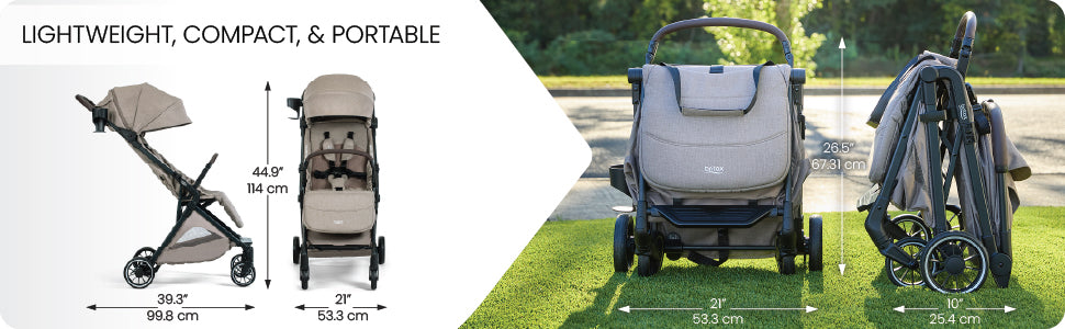 Britax Juniper+ Compact Stroller with One-Hand RapidFold