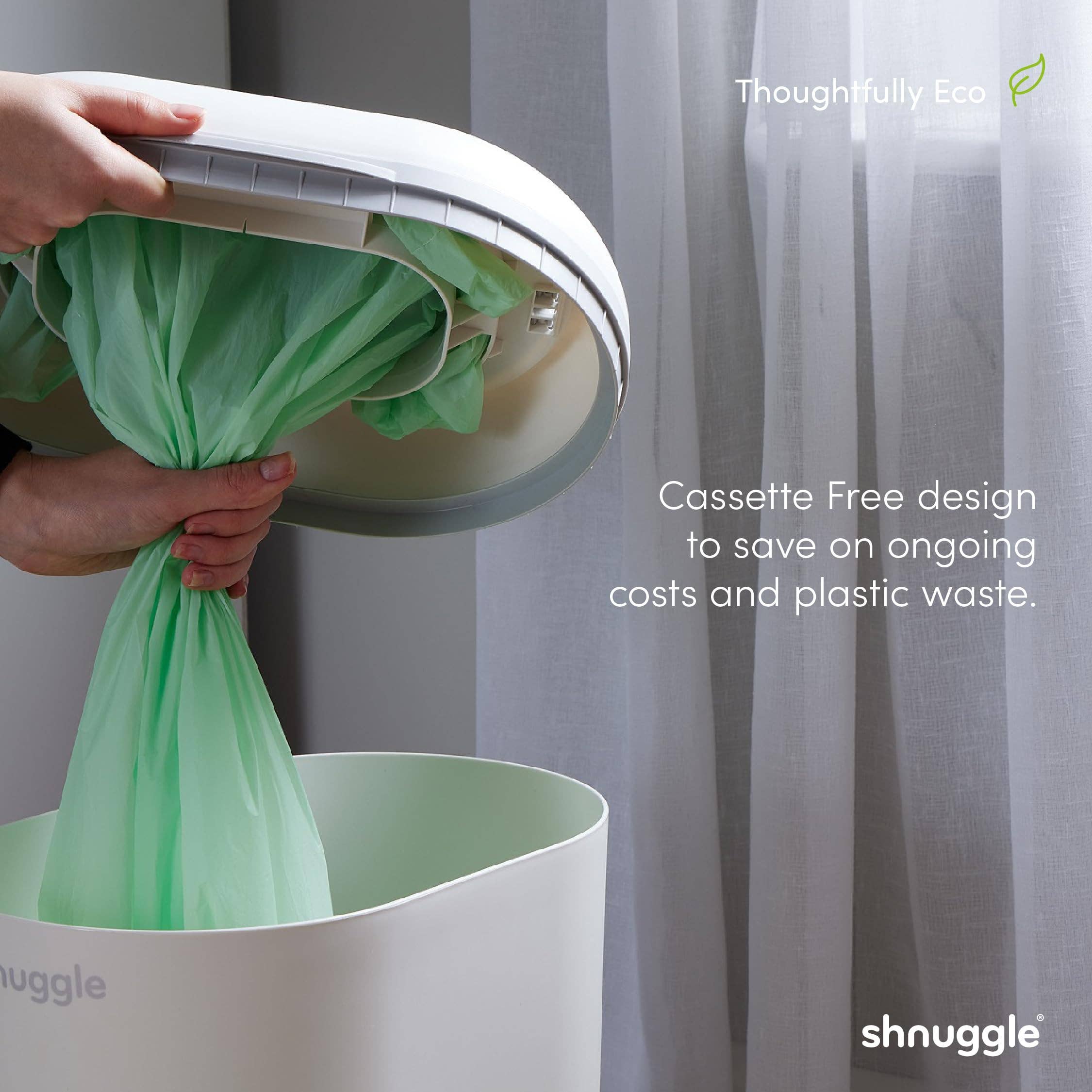 Shnuggle Eco-Touch Diaper Pail + 30 Better Bag Liners