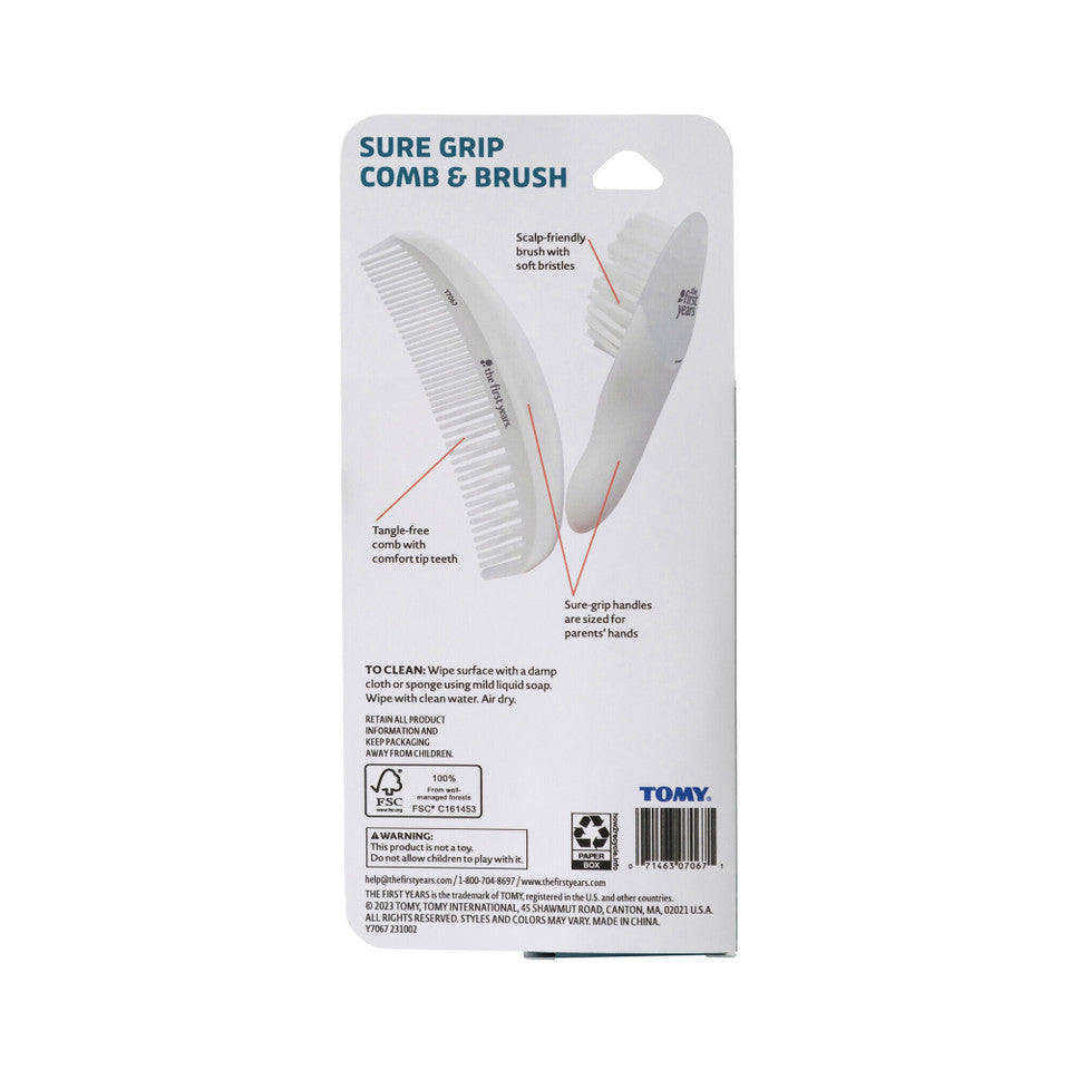 The First Years Sure Grip Comb & Brush