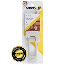 Safety 1ˢᵗ Double Door Baby-Proofing Cabinet Lock - 2 Pack