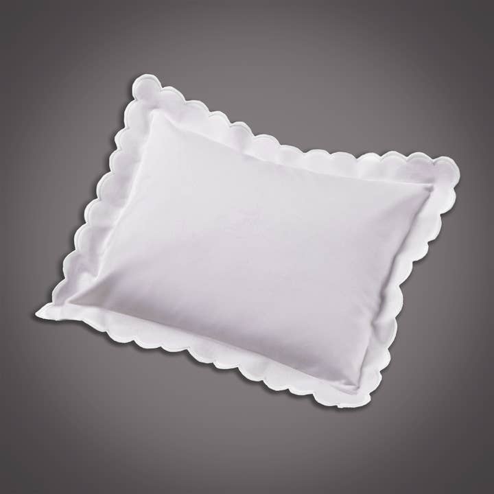 Edward Boutross Double Thick Scallop Petite Pillow and Insert | 10x14