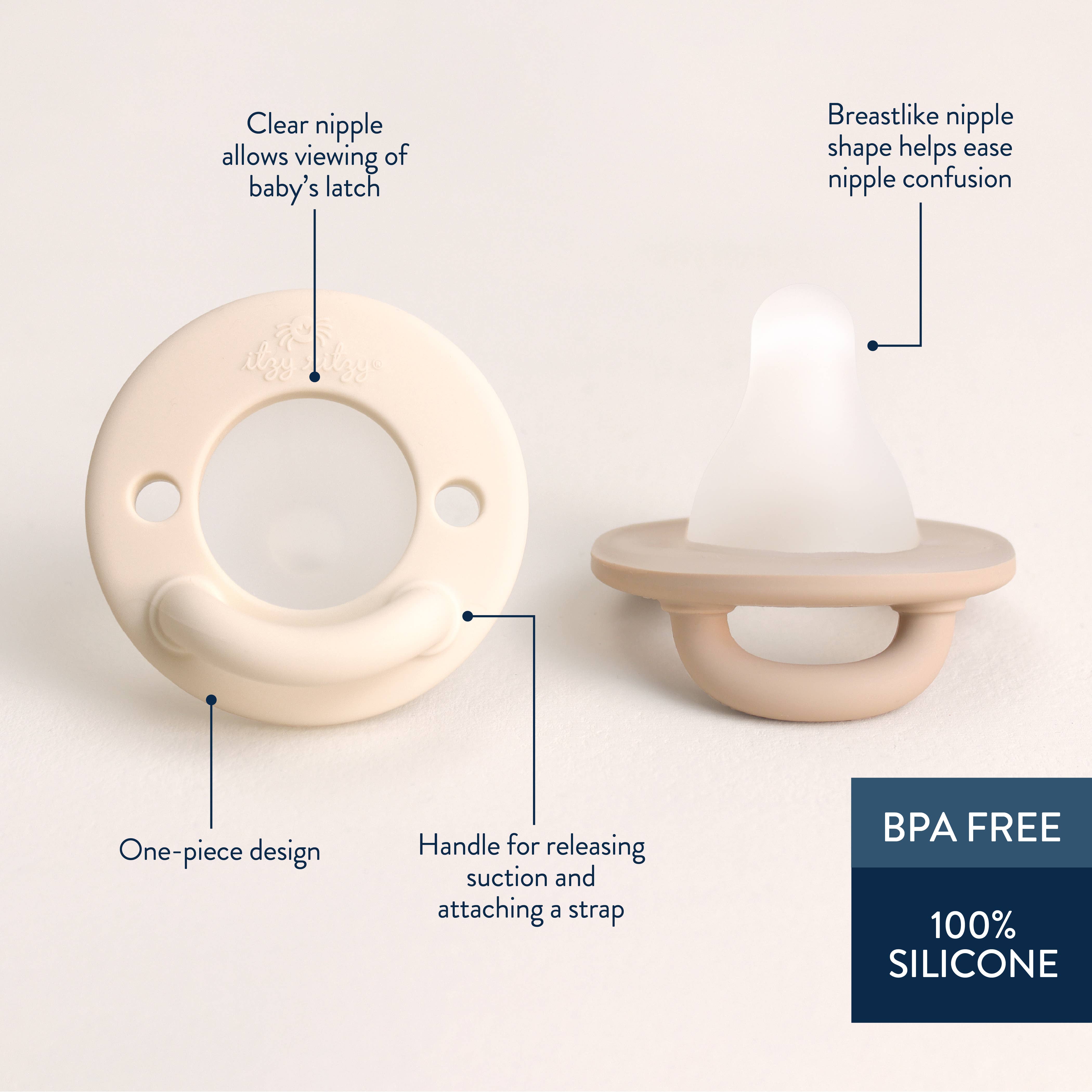 Itzy Ritzy Latch & Soothe™ Breastlike Pacifier
