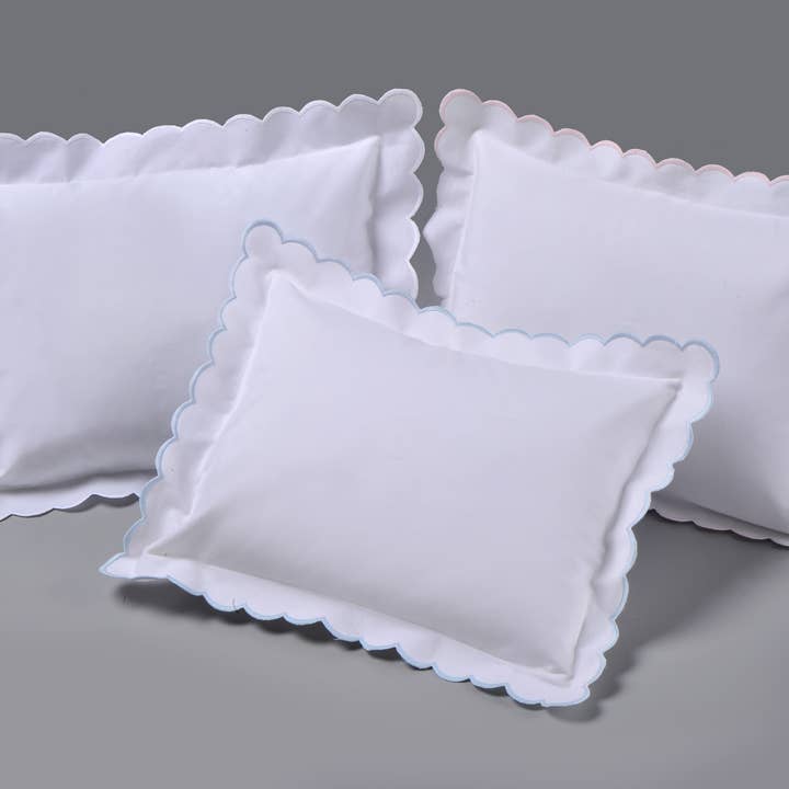 Edward Boutross Double Thick Scallop Petite Pillow and Insert | 10x14