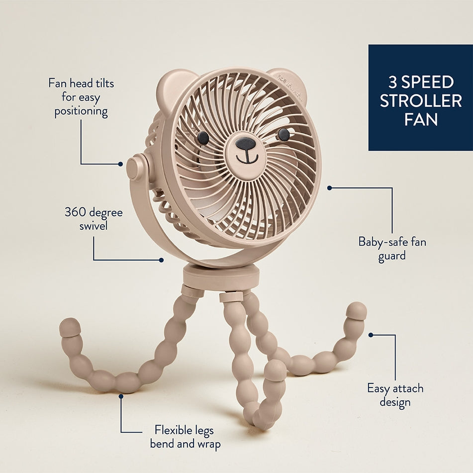 Itzy Ritzy Breeze 3-Speed Stroller Fan