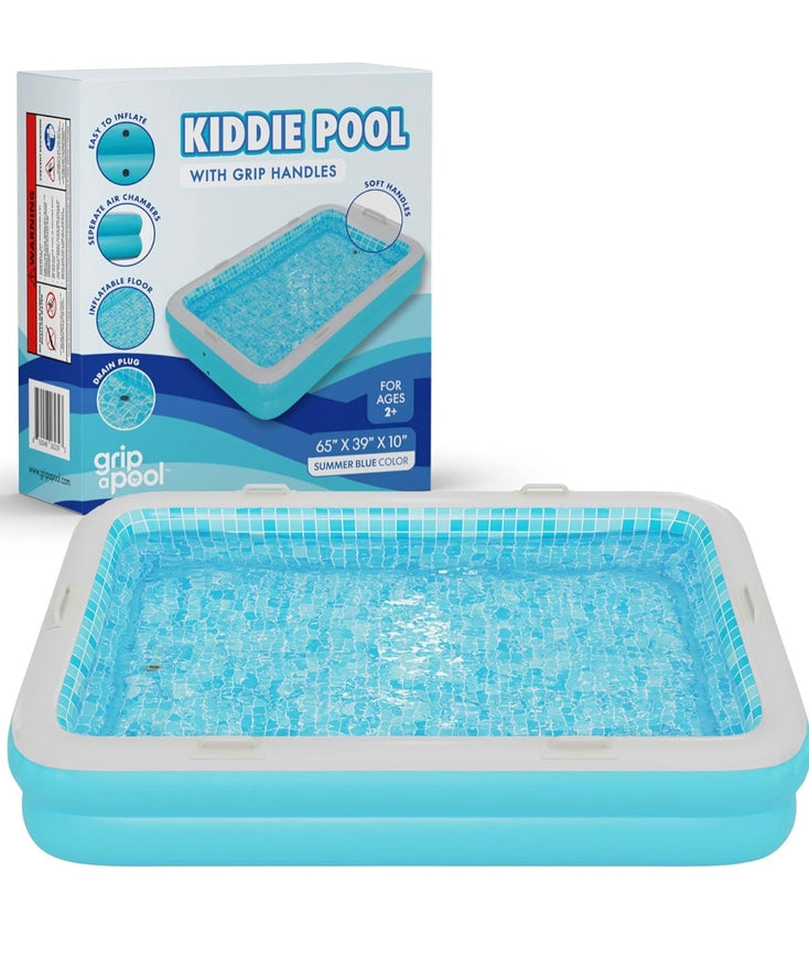 Grip a Pool Inflatable Rectangular Kiddie Pool