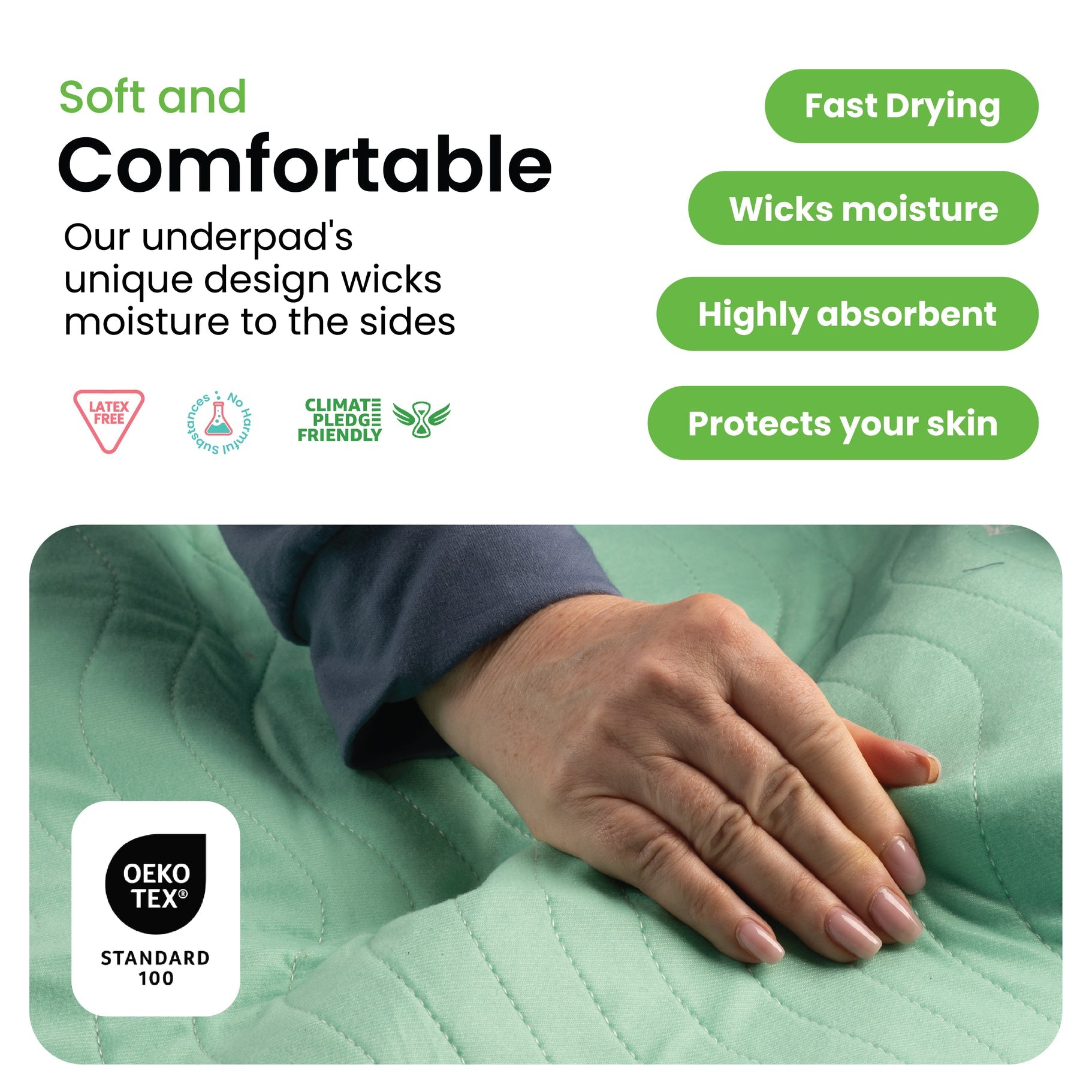 Improvia Washable Underpads Protection - 2 Pack