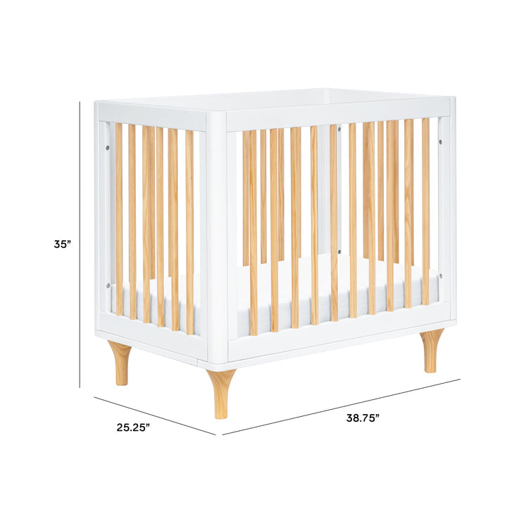 Babyletto Lolly 4-in-1 Convertible Mini Crib With Twin Bed And Toddler Bed Conversion Kit