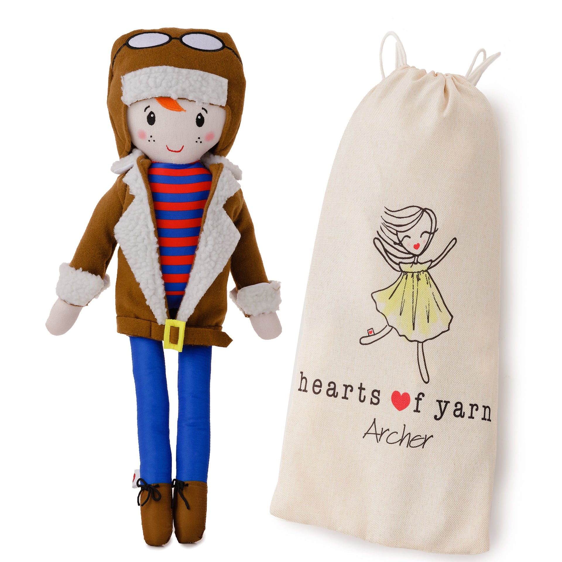 Ely's & Co. Hearts of Yarn Archer Doll