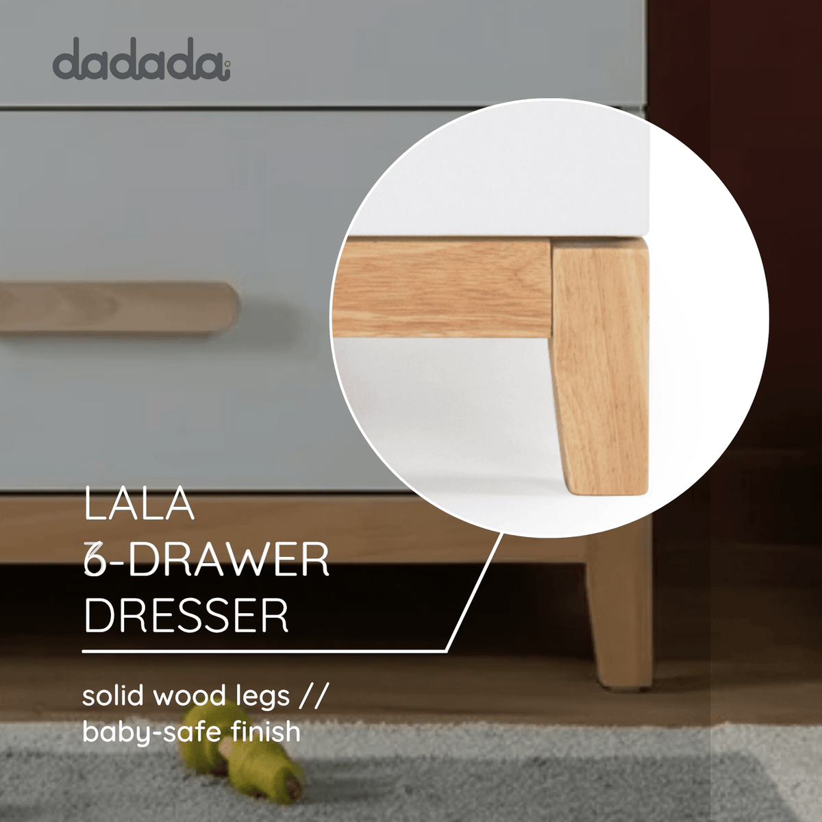 dadada LaLa Big 6-Drawer Dresser