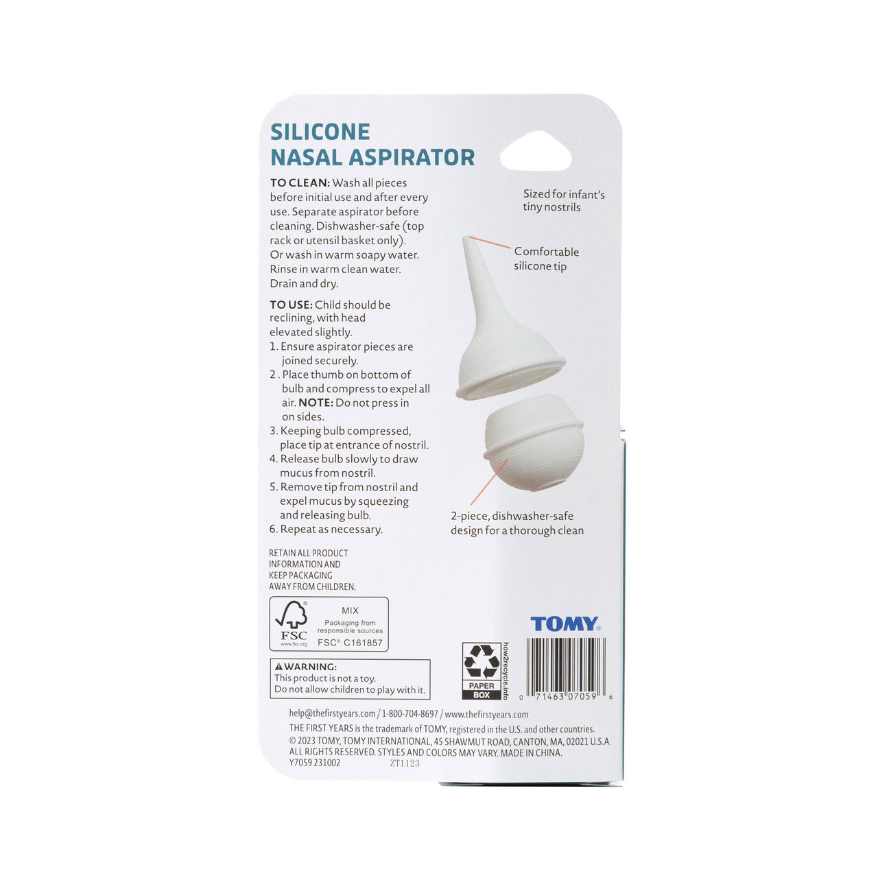 The First Years Silicone Nasal Aspirator