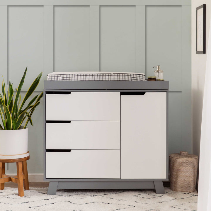 babyletto hudson dresser grey 3-Drawer Changer with Removable Changing Tray Modern dresser