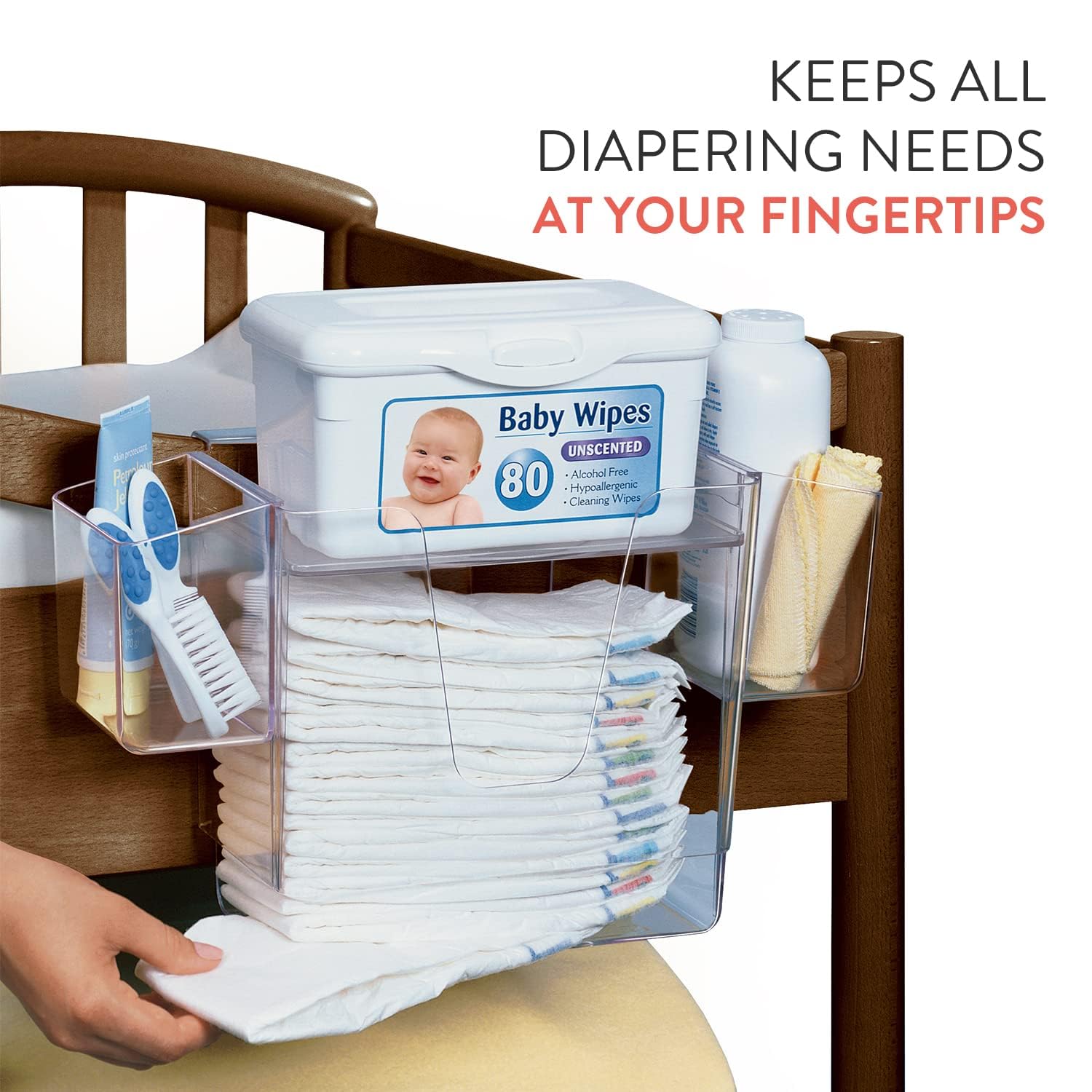 Prince Lionheart Acrylic Organize the Chaos Diaper Depot