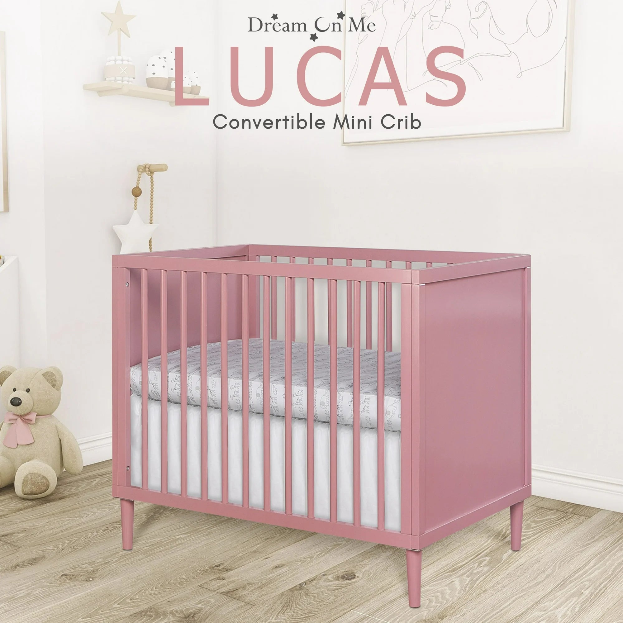 Dream On Me Lucas Mini Modern Crib