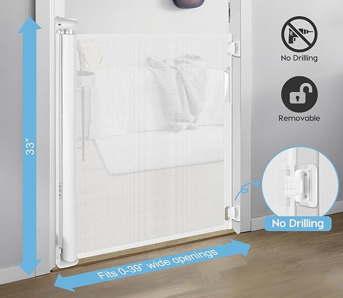 Swabies Retractable Baby Gate