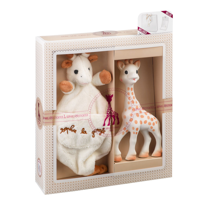 Sophie La Girafe Birth Gift Set with Lovey Blanket