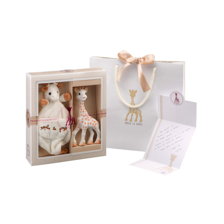 Sophie La Girafe Birth Gift Set with Lovey Blanket