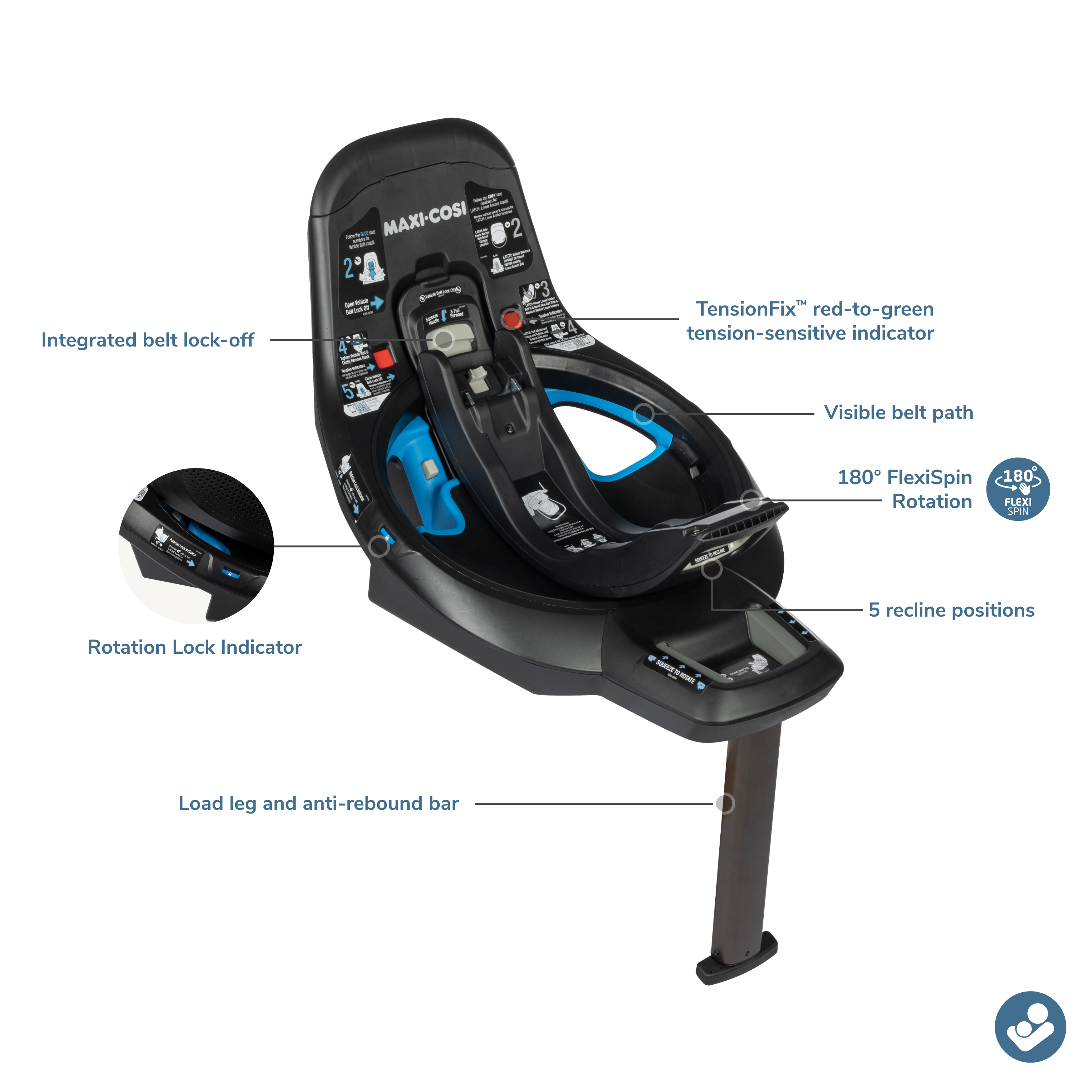 Maxi-Cosi Peri 180° Rotating Infant Car Seat Extra Base