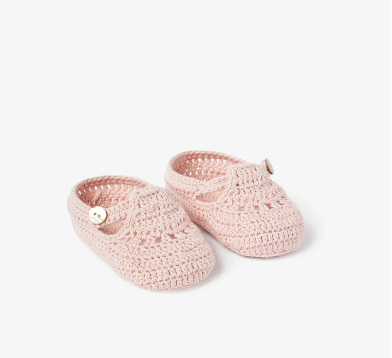 Elegant Baby Hand Crocheted Baby Booties