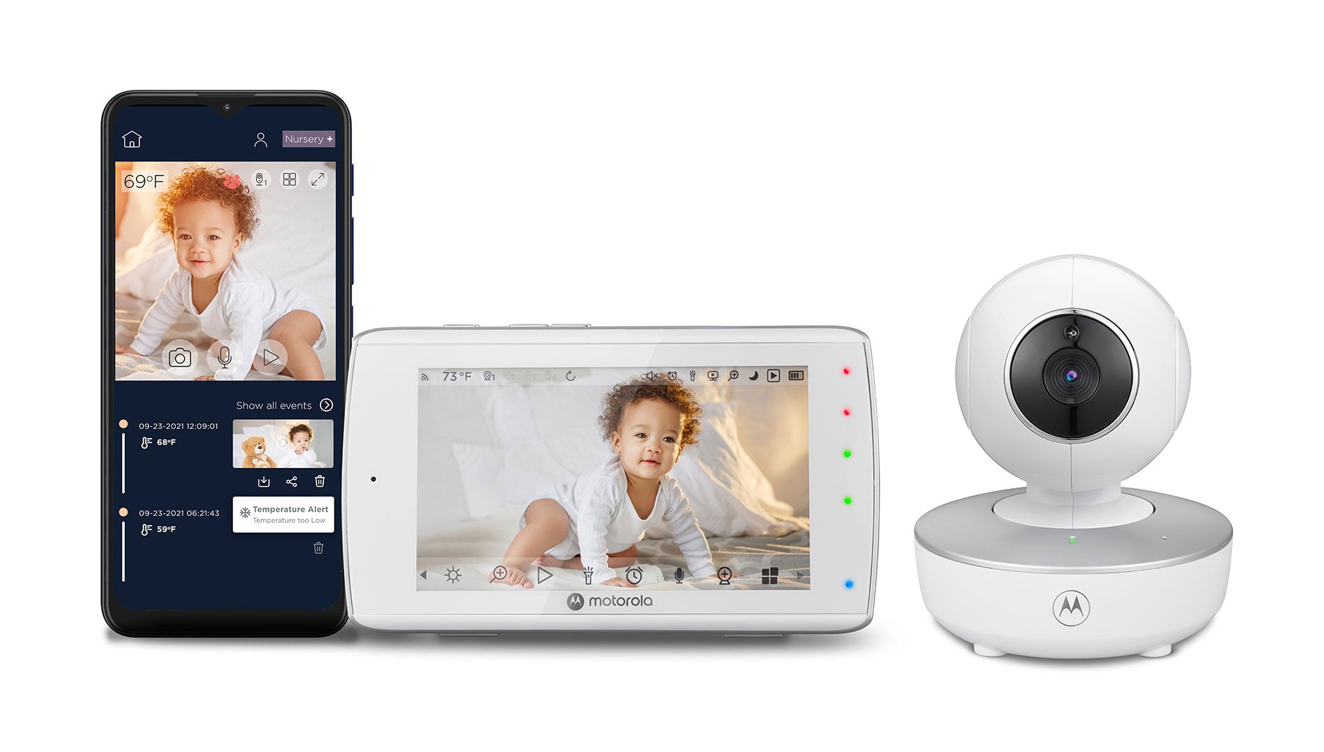 Motorola Nursery VM36XL Touch Connect 5.0” Wi-Fi Video Baby Monitor With Touch Screen