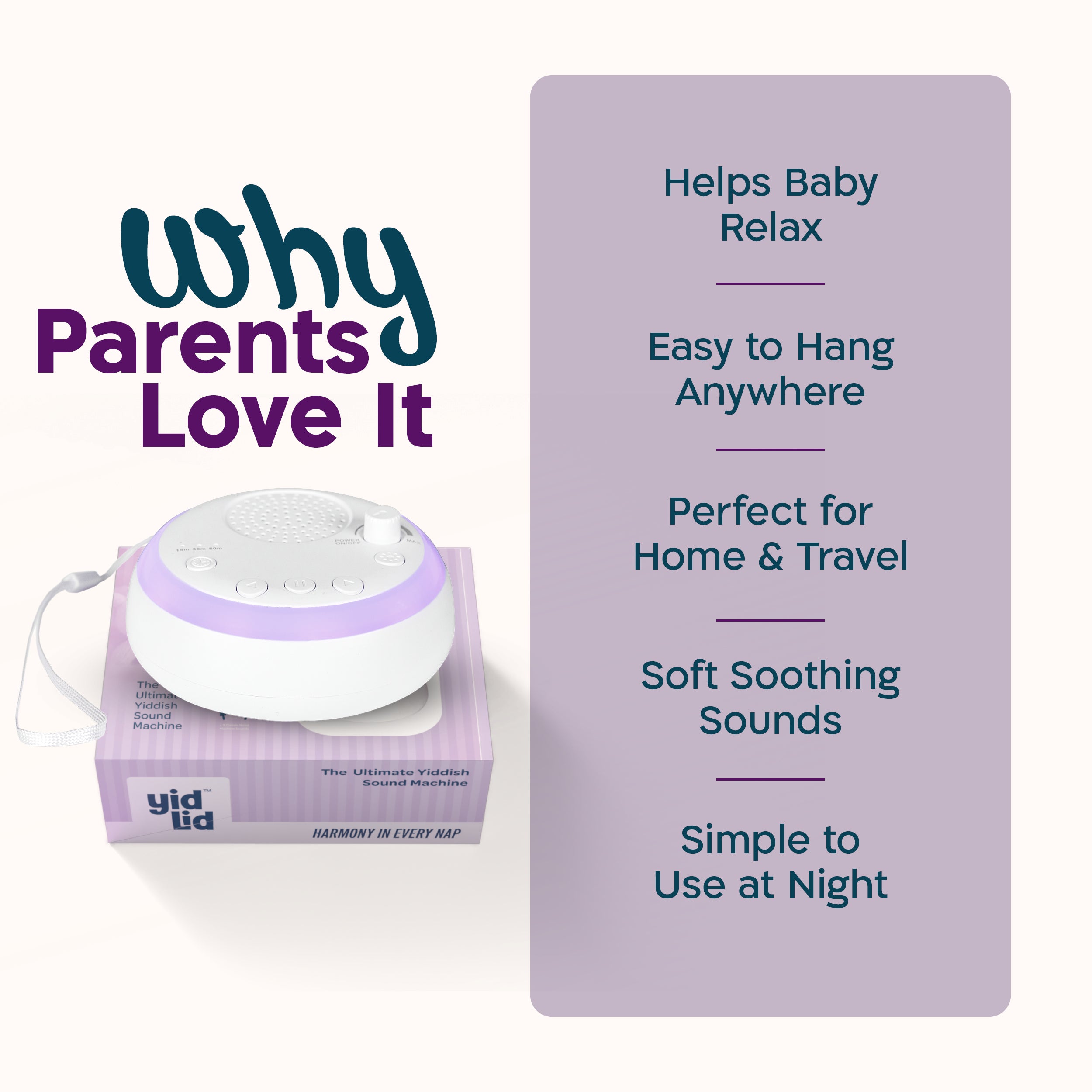 YidLid Portable Sleep Sound Machine