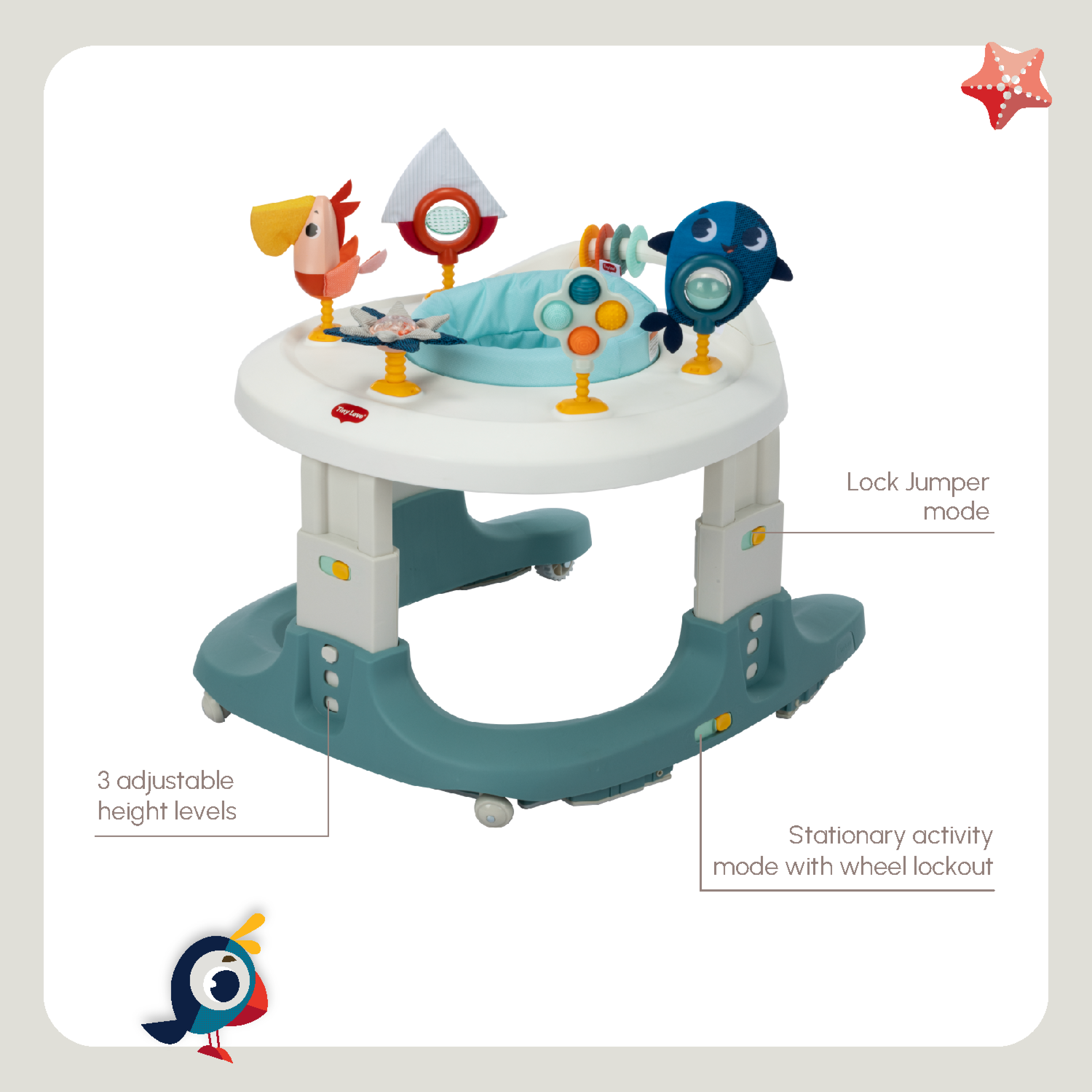Tiny Love Tiny Mariner 4-in-1 Here I Grow Mobile Activity Center