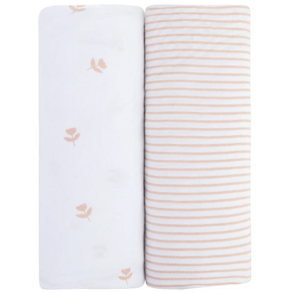 Ely's & Co. Cotton Bassinet Sheet - 2 Pack