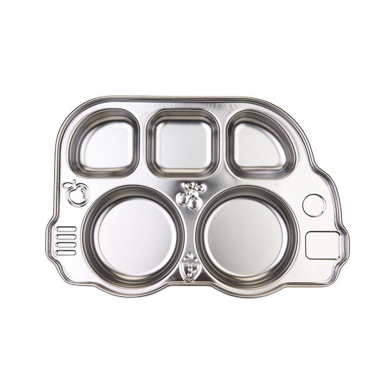 Stainless steel kids plates on sale