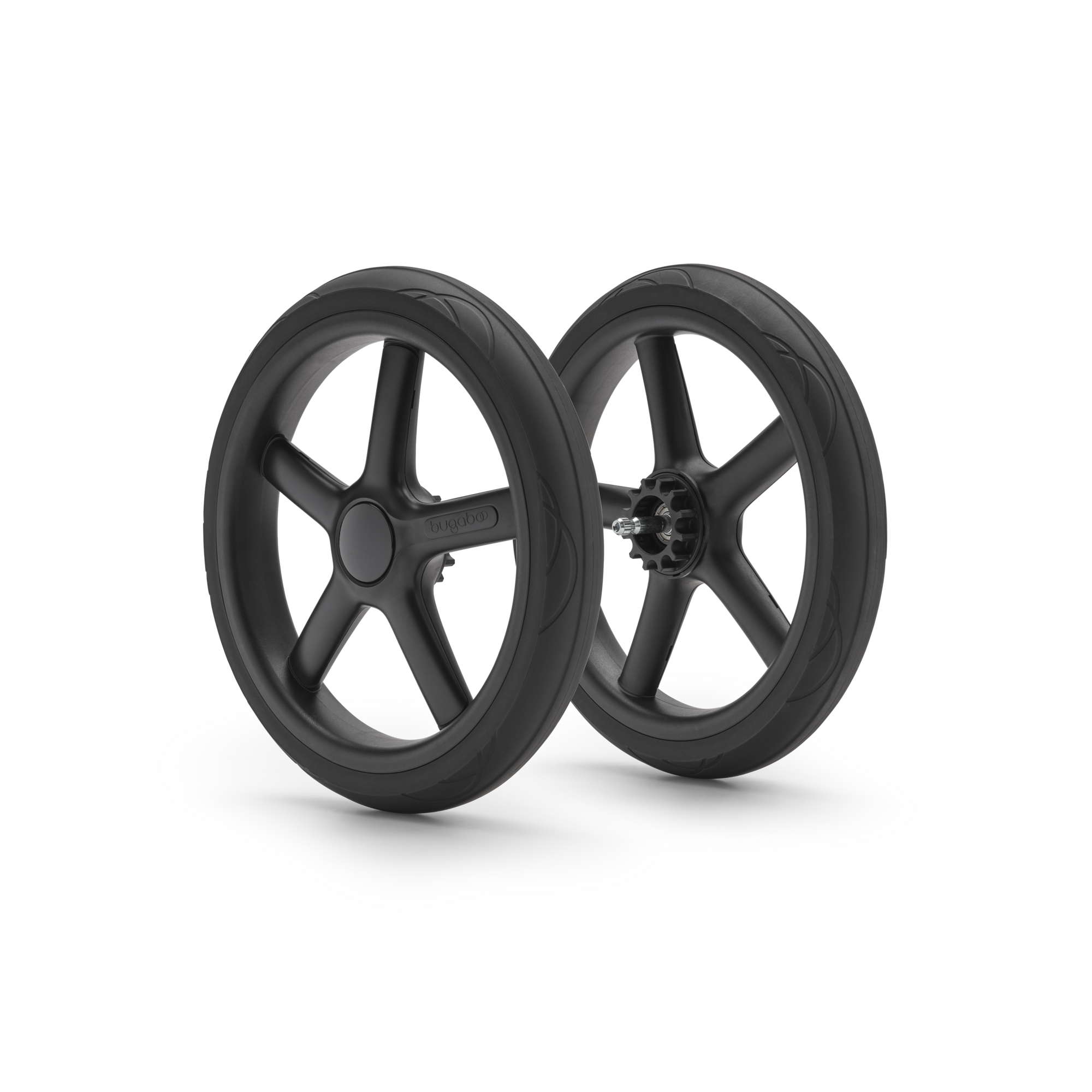Bugaboo Fox 5/ Kangaroo Rear Wheels x 2, Black
