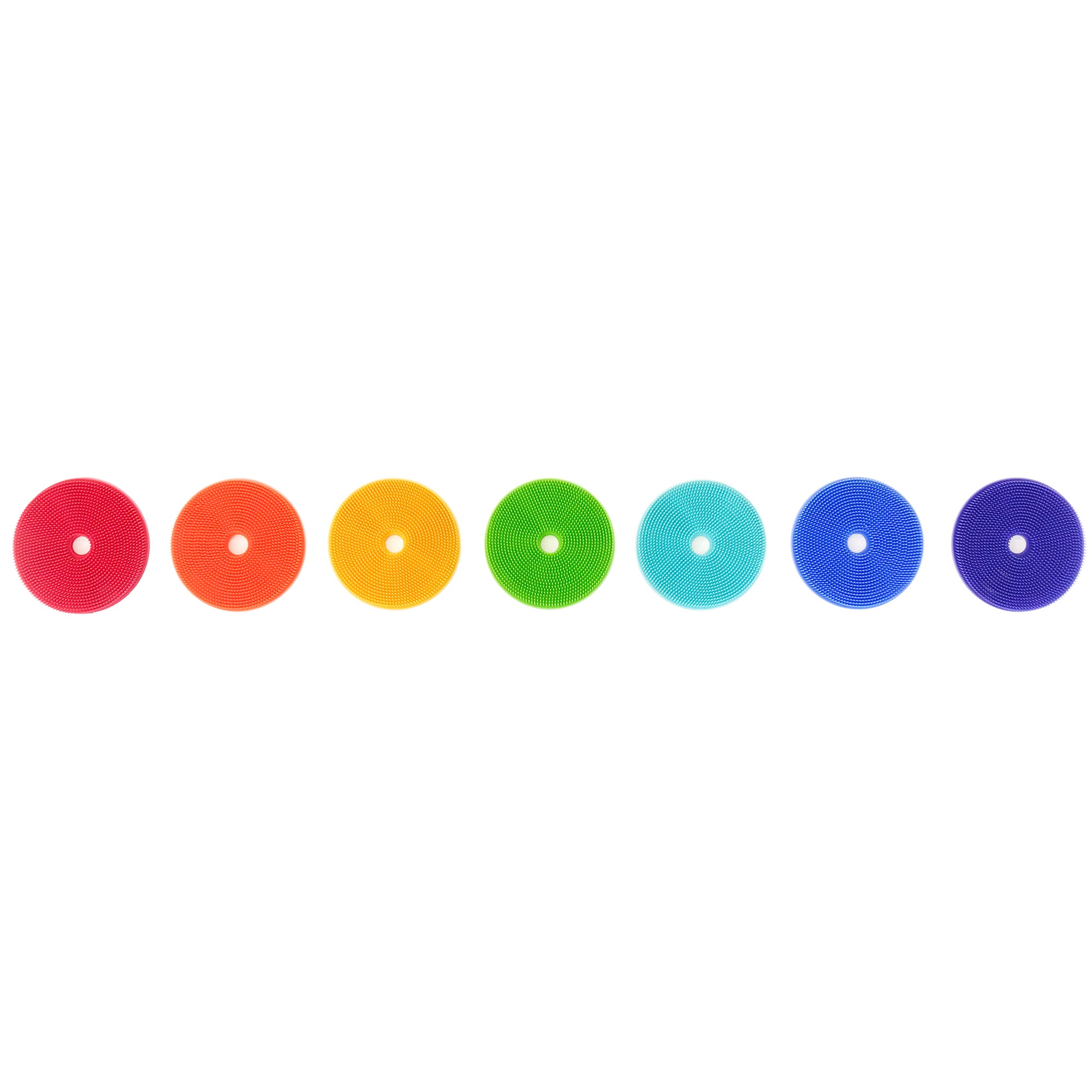 Innobaby Bathin' SMART Rainbow Spots Silicone Bath Scrub (7-Pack)