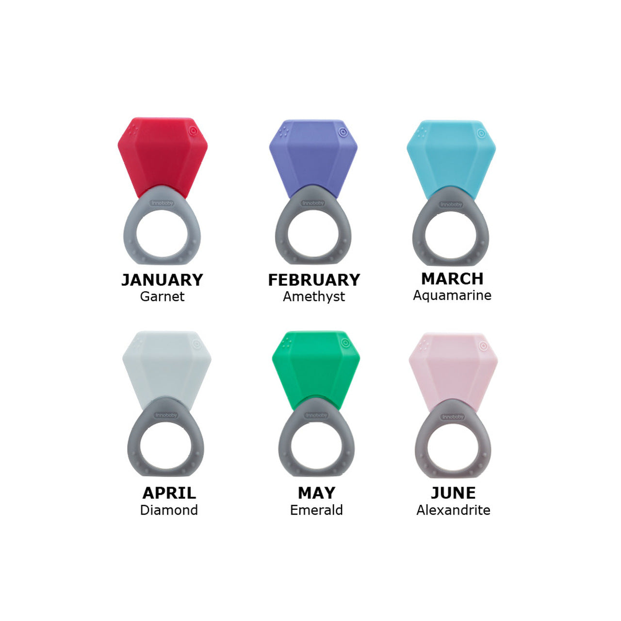 Innobaby Teethin' SMART Birthstone Ring Teether