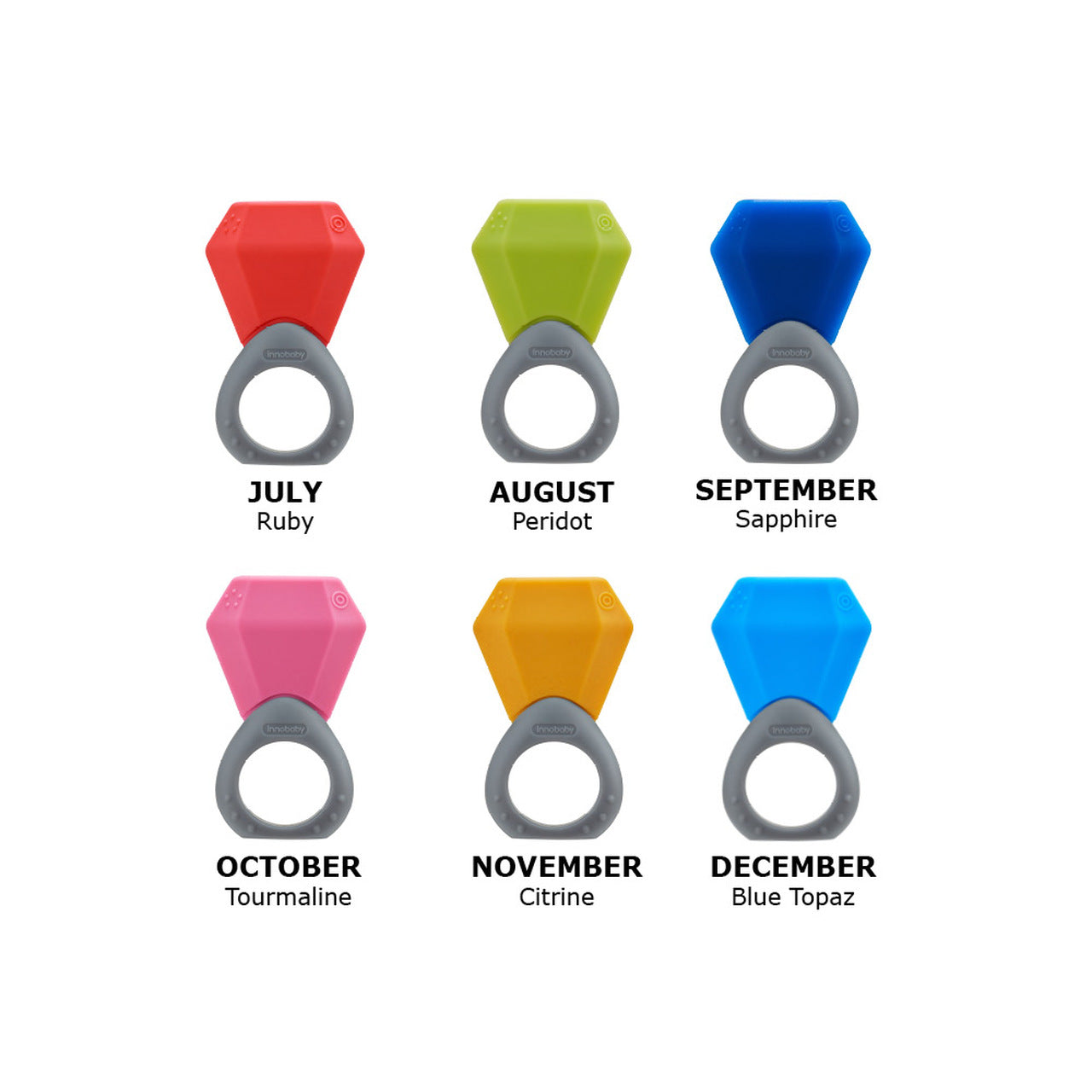 Innobaby Teethin' SMART Birthstone Ring Teether