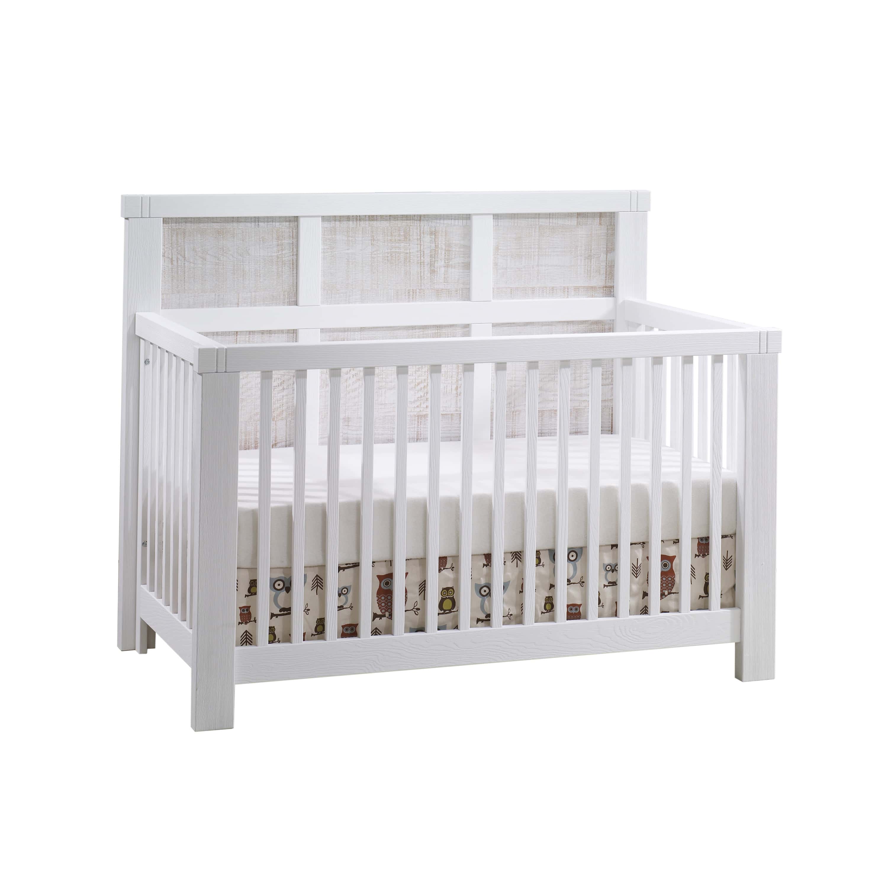 Natart Rustico Moderno ''5-in-1'' Convertible Crib with Wood Panel (w/out rails)