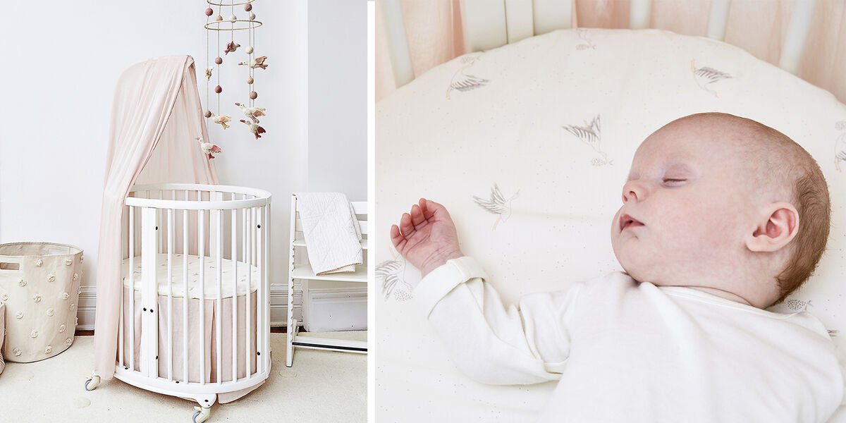 Stokke Sleepi Mini Fitted Sheet - Petit Pehr Collection 80cm
