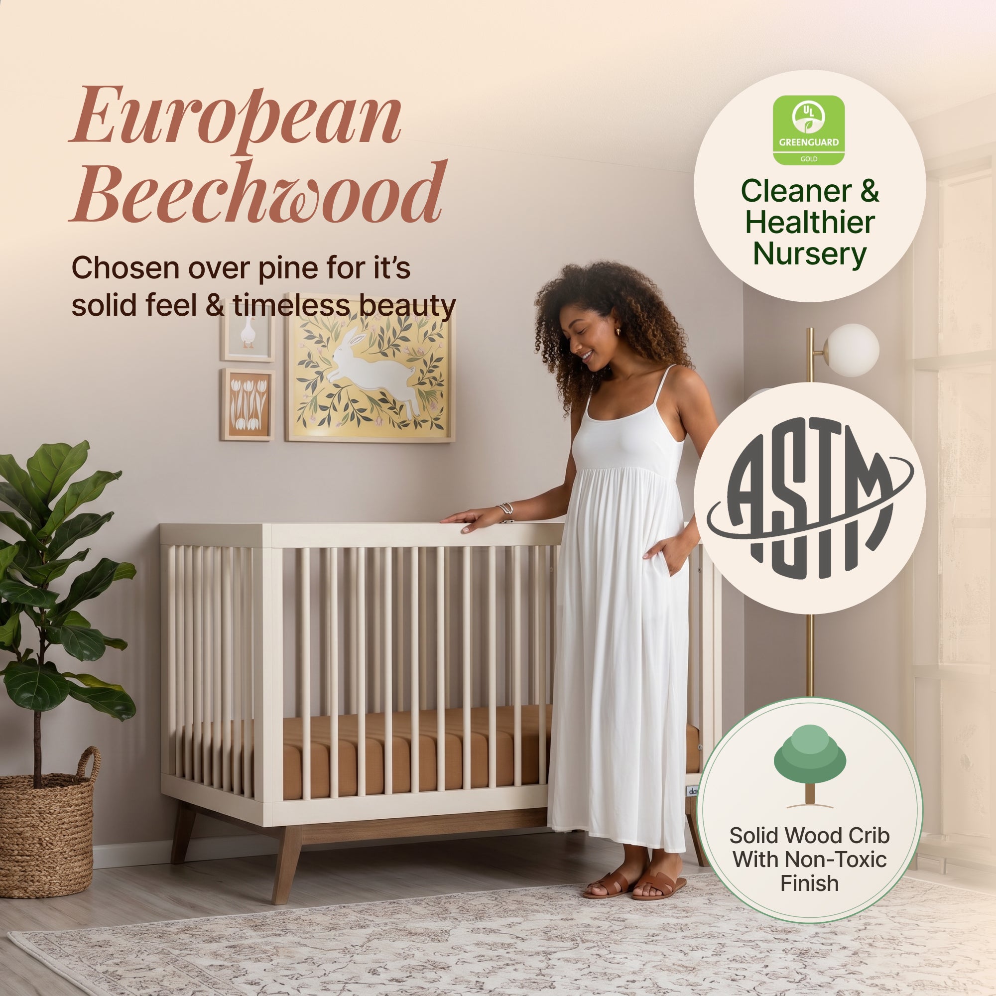 dadada Soho 3-in-1 Convertible Crib