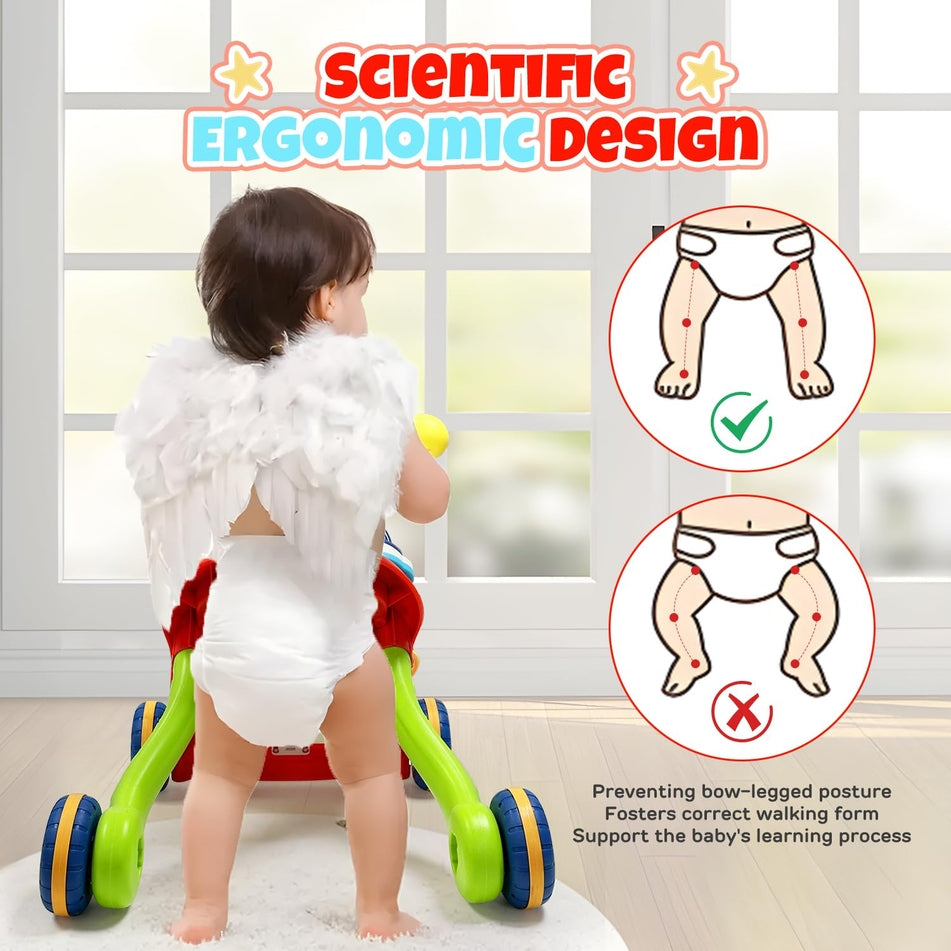 TOY Life 3-in-1 Baby Push Walker and Activity Center