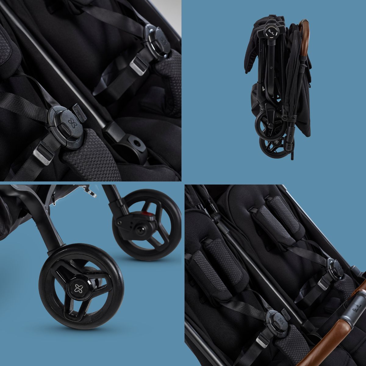 Silver Cross Jet Double Stroller And Accessory Bundle