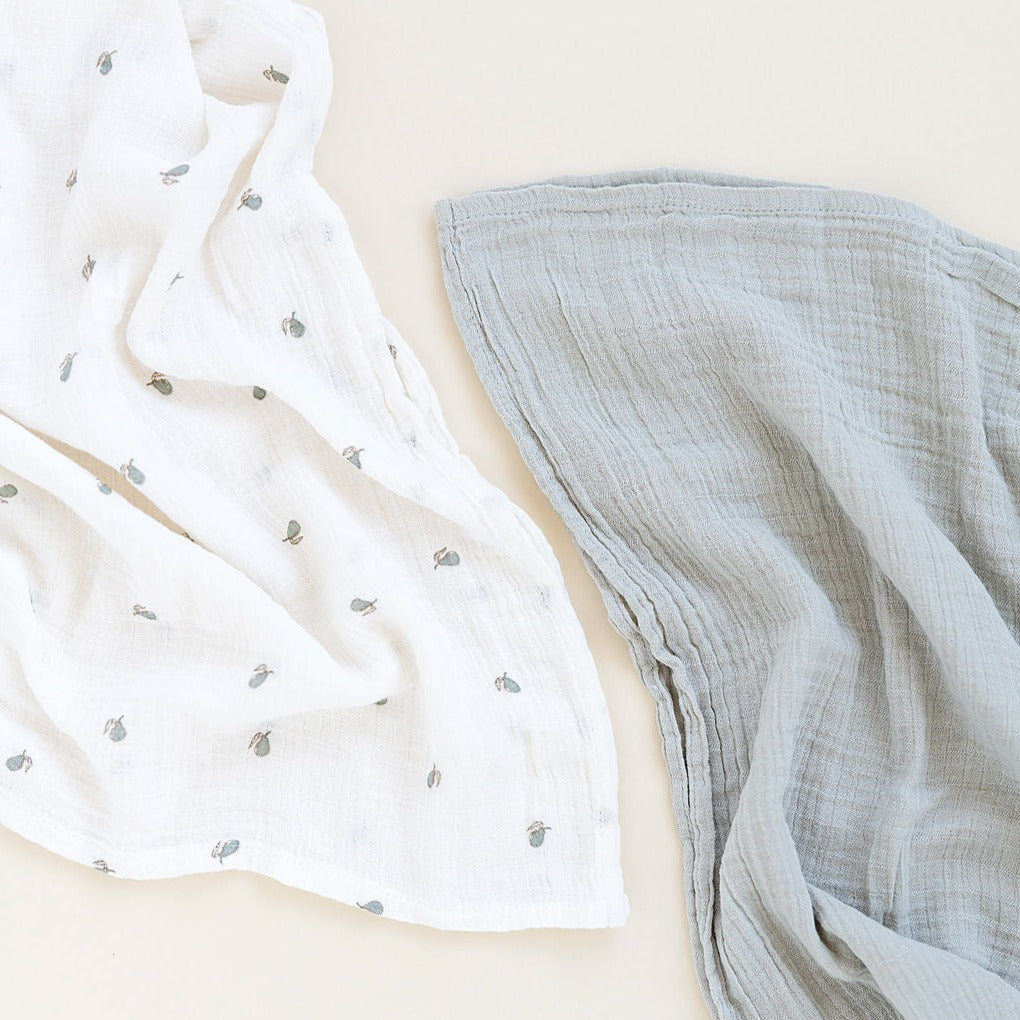 Ely's & Co. Cotton Muslin Swaddle Blanket - 2 Pack