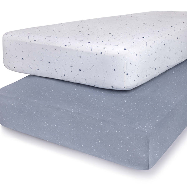 Ely's & Co. Cotton Crib Sheet - 2 Pack