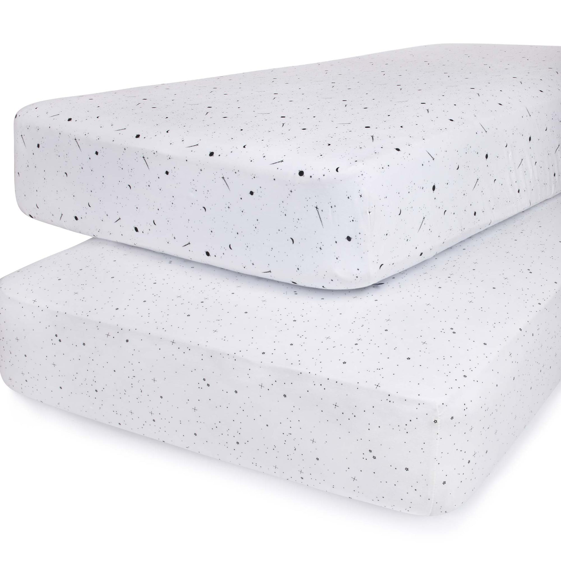 Ely's & Co. Cotton Crib Sheet - 2 Pack
