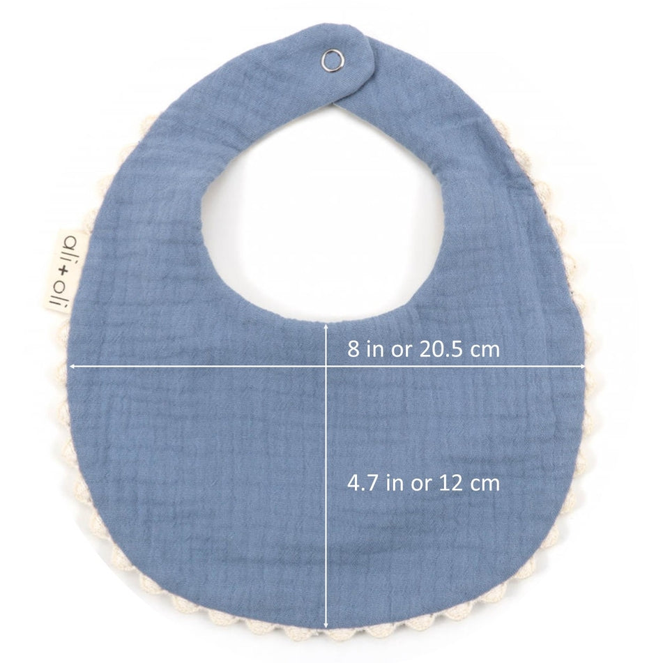 Ali+Oli Muslin Cotton Double Sided Baby Bib