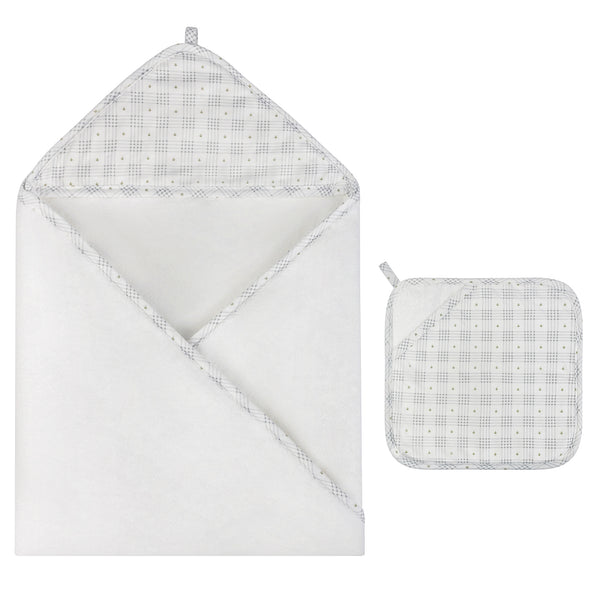 Ely's & Co. Hooded Towel With Pocket Wash Cloth