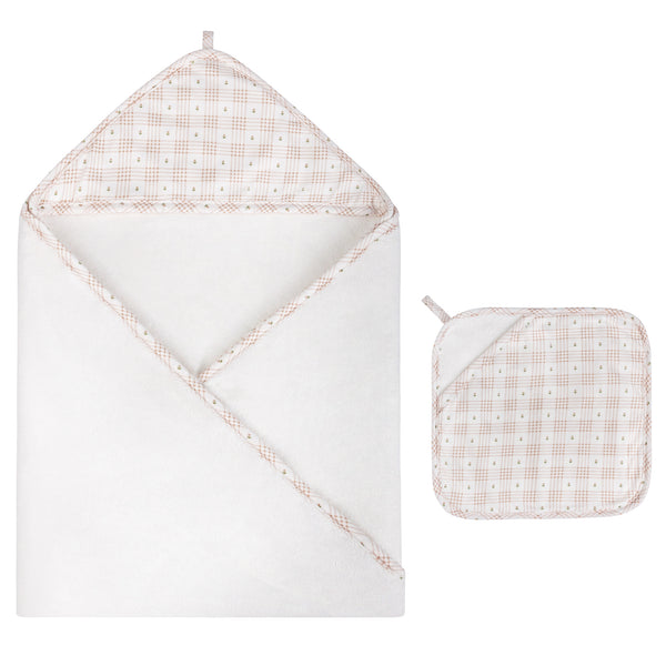 Ely's & Co. Hooded Towel With Pocket Wash Cloth